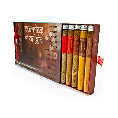 Eat.Art Curries of Origin - 12 Unique Different Curries - Food Cooking Gifts Luxury World Selection Box - Authentic Unusual Collection Fine Food Curry Set - Curry Lovers Kit
