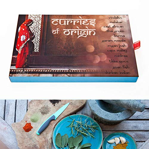 Eat.Art Curries of Origin - 12 Unique Different Curries - Food Cooking Gifts Luxury World Selection Box - Authentic Unusual Collection Fine Food Curry Set - Curry Lovers Kit