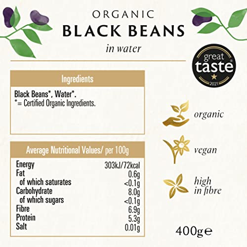 Biona Organic Black Beans, 400g