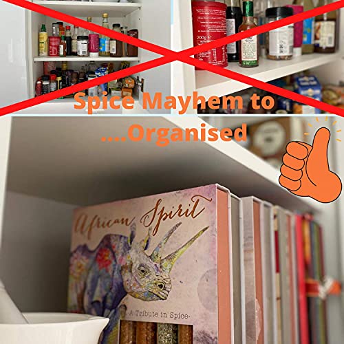 Eat.Art African Spirit - 8 Unique Traditional African Spice Set - Unusual Food Cooking Gifts - An Authentic Gourmet Selection Box - Fine Food BBQ And Vegetable Seasoning