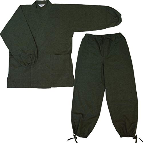 Surugajino Samueya Men's SAMUE141-1903R-Dark Green-Medium