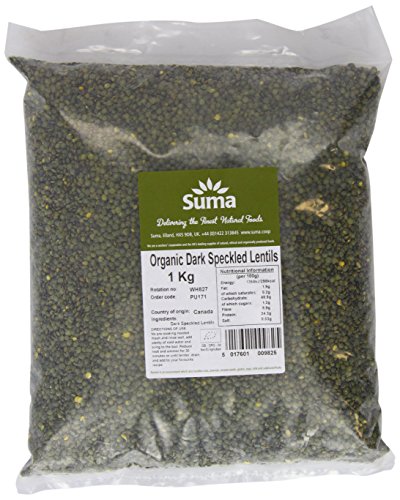 Suma Organic Dark Speckled Lentils 1 Kg