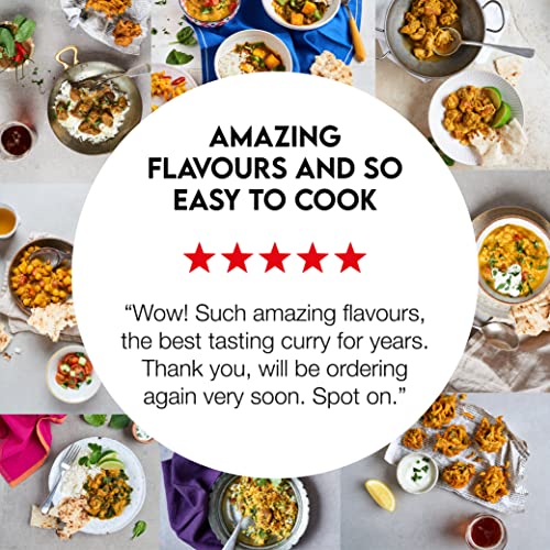 Spicy Curry Night Kit - Feeds 12 | 7 Authentic Curry Kits - Quick & Easy to Use | Free Recipe E-Book | 100% Natural and Gluten Free - BANG Curry