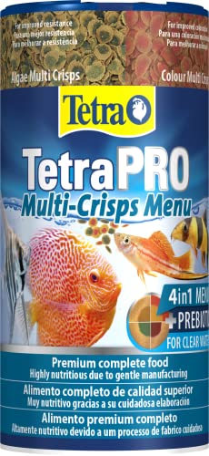 Tetra Pro Multi-Crisps Menu - 4in1 premium fish food mix with a variety of Crisps for energy, colour, growth, 250ml