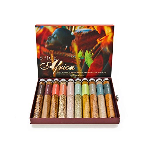 Eat.Art Spice of Africa - 10 Authentic Unique African Spices Selection Box - Cooking Gift Seasoning Set - Gourmet Luxury Exotic Collection - Fine Food Gift