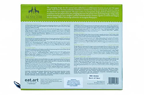 Eat.Art Spice Route - Around The World Spice Set Of 8 – Luxury Food Cooking Gifts - An Unusual Gourmet Selection Box – Unique Seasoning Set with Slide Out Spice Rack - Fathers Day Gift