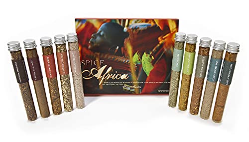 Eat.Art Spice of Africa - 10 Authentic Unique African Spices Selection Box - Cooking Gift Seasoning Set - Gourmet Luxury Exotic Collection - Fine Food Gift