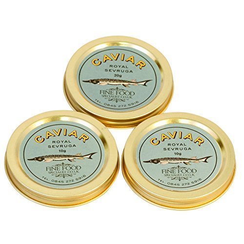 Royal Sevruga Caviar Taster Pot Set, 3 x 10g