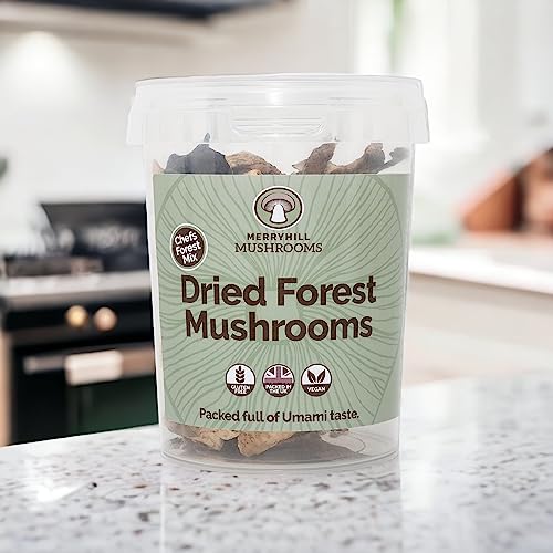 Merryhill Mushrooms - Dried Forest Mushrooms (Porcini, Chanterelle, Woodear Mushrooms) (35g)