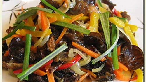 200g Edible Dried Black Fungus Cloud Ear Fungus Wild Mushrooms Cloud Ear Fungi Auricularia Polytricha Chinese Japanese Asian Cooking Baking