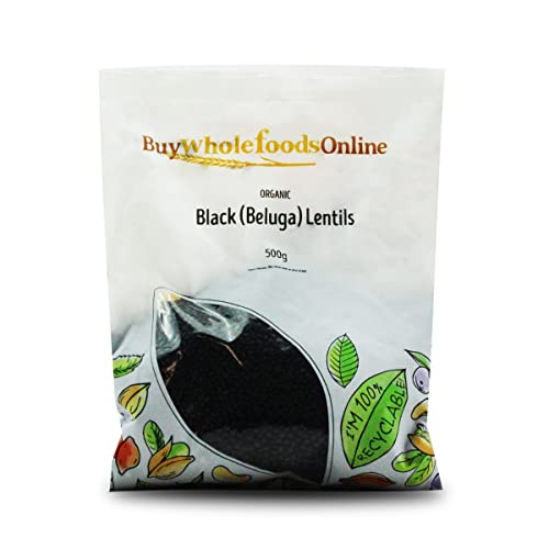 Organic Black (Beluga) Lentils 500g (BWFO)