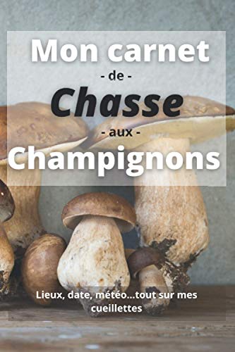 Mon carnet de chasse aux champignons: Le cahier pour noter tous les détails des cueillettes, les dates, la météo, les lieux et pleins d'autres choses ! 100 pages, format 15x22