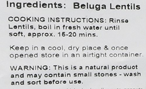 Suma Bagged Down Beluga Lentils 3 kg (Pack of 1)