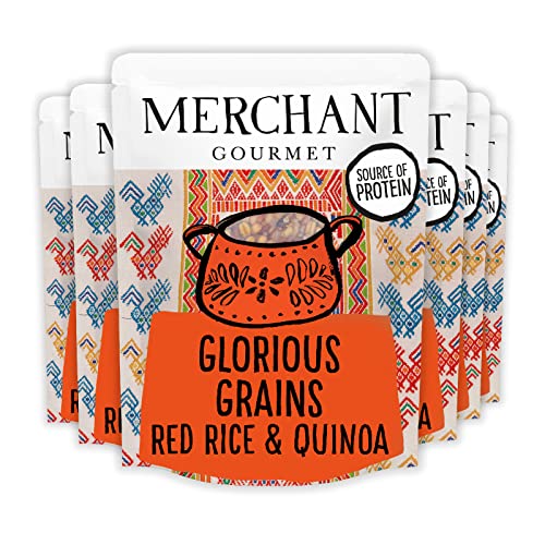 Merchant Gourmet Glorious Grains with Red Rice & Quinoa - Pack of 6 x 250 g Ready-to-eat Pouches