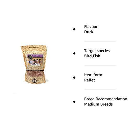 Cotswold Granaries Duck & Swan Food, All-Natural Floating Mix with Vitamins for Waterfowl, 700g