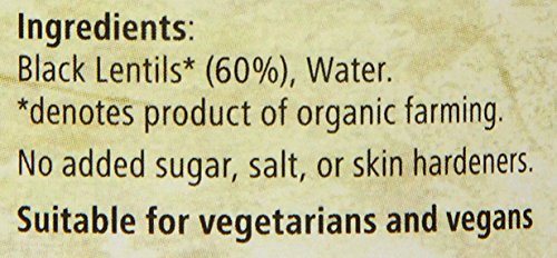 Suma Organic Black Beluga Lentils 400 g (Pack of 12)