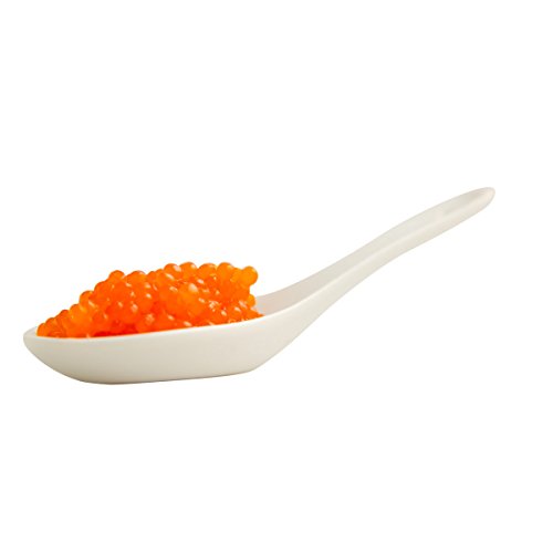 Eurocaviar - Shikran - Caviar Sampler Pack mix: 3 x 25 gm. Mullet Roe Caviar Pearls Black + Mullet Roe Caviar Pearls Red + Smoked Salmon Caviar Pearls