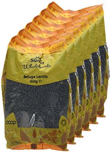 Suma Prepacks Beluga Lentils 500 g (Pack of 6)