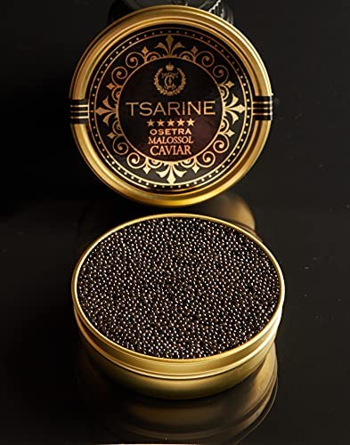 50g Black Caviar | Sturgeon Caviar | Fish Caviar | Malossol Caviar | Brand: TSARINE Caviar | Delicate flavour with a unique finish