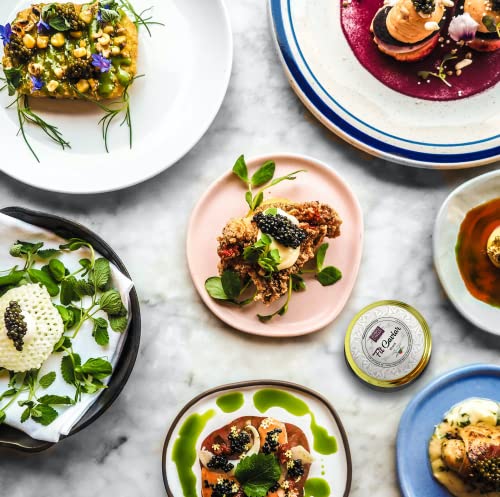 Black Caviar - Vegetarian Seaweed Caviar from Salmon Roe for Pescetarians - Kelp & Seaweed Caviar - Best Caviar for Sushi - RUSSIAN Style - Fit Caviar - 110 gr - Glass Jar