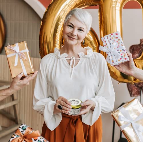 Black Caviar - Vegetarian Seaweed Caviar from Salmon Roe for Pescetarians - Kelp & Seaweed Caviar - Best Caviar for Sushi - RUSSIAN Style - Fit Caviar - 110 gr - Glass Jar