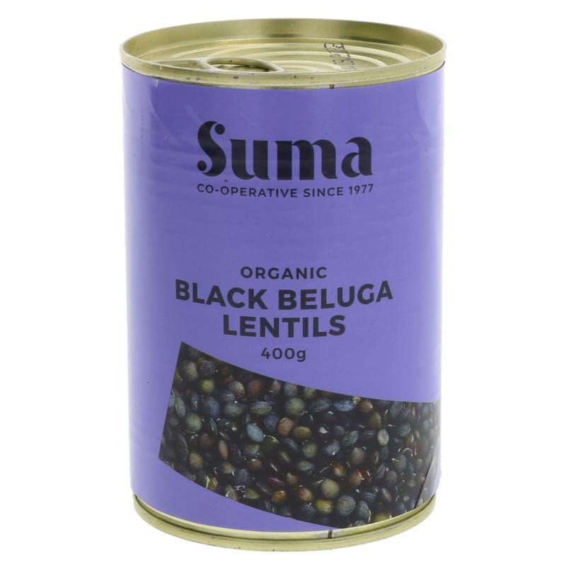 Suma | Black Beluga Lentils - organic | 4 x 400g