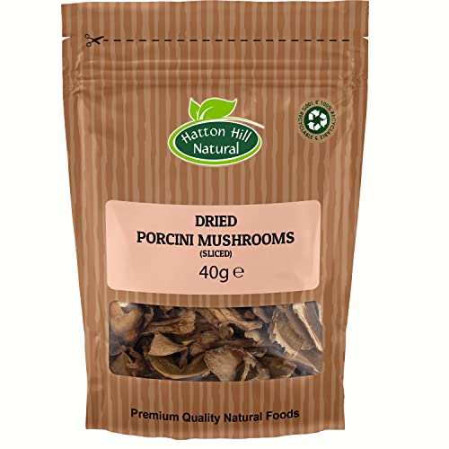 Dried Porcini Mushrooms Sliced 40g by Hatton Hill - Free UK Delivery