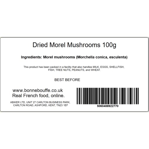 Morel Mushrooms Dried 100g Bag