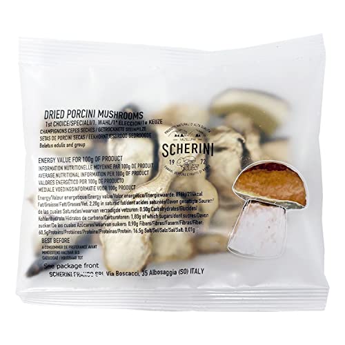 Porcini Mushroom Dried 1st Quality Packaged in Italy - 20g/0,04lb/0,7oz