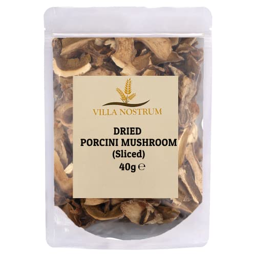 Dried Porcini Mushrooms Sliced 40g by Villa Nostrum