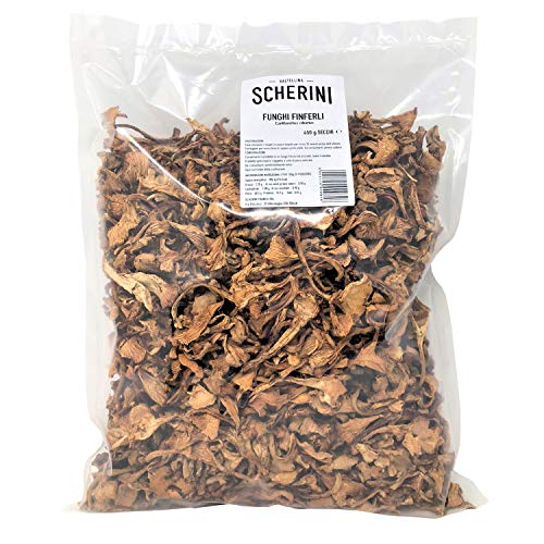 Scherini Valtellina - Refined dried chanterelles mushrooms for gourmets 450 g