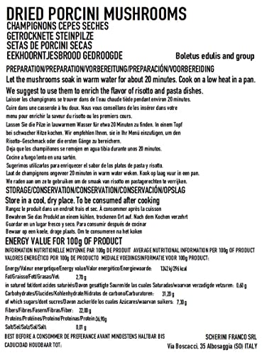 Porcini Mushroom Dried 1st Quality Packaged in Italy - 300g/0,66lb/10,58oz