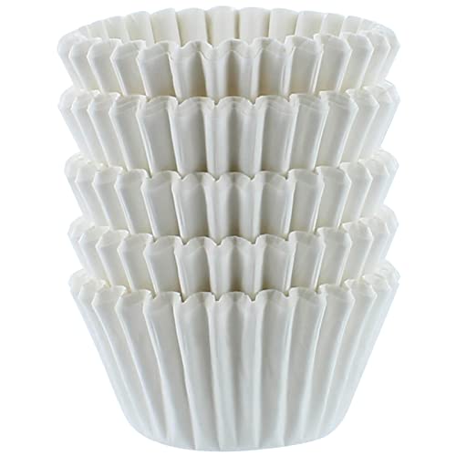 Baked with Love White Mini Cupcake Cases, 30mm Baking Cups, Greaseproof Paper Cases for Mini Muffins, Fairy Cakes, and Cupcakes, Pack of 100, 650542