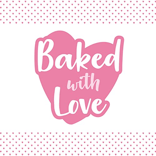 Baked with Love White Mini Cupcake Cases, 30mm Baking Cups, Greaseproof Paper Cases for Mini Muffins, Fairy Cakes, and Cupcakes, Pack of 100, 650542