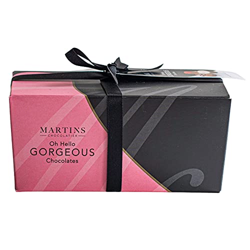 Martin's Chocolatier Oh So Gorgeous Chocolates | Handmade Luxury Chocolate Truffles Gift Box | Valentines Gift for Him or Her | Variety of Dark, Milk, White, Caramel, Ganache Pralines (Large - 330g)