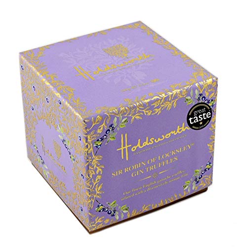 Holdsworth Chocolates Classics - Sir Robin of Locksley Gin Assortment of Handmade Truffles Coated with Milk, Dark or White Chocolate 100g