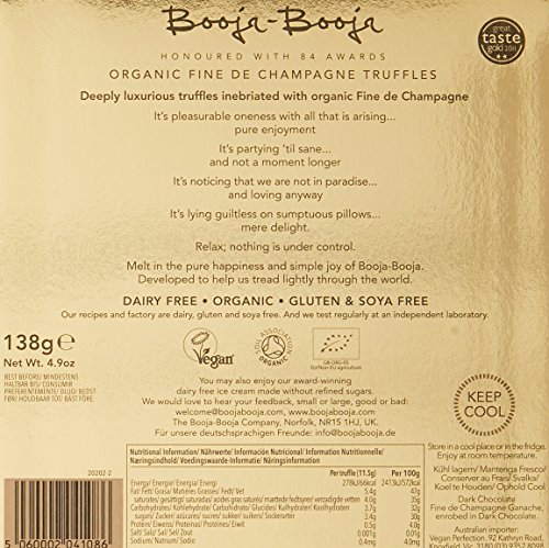 Booja - Booja Organic Fine De Champagne Truffles, 138g