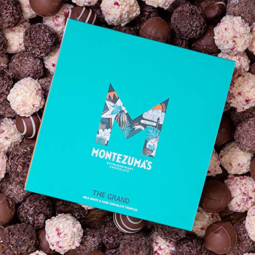 Montezuma's The Grand, Milk, White & Dark Chocolate Truffle Collection Box, Medium Contains 25 Truffles, Gluten Free, 350g Box