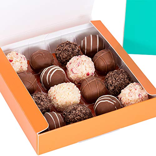 Montezuma's The Grand, Milk, White & Dark Chocolate Truffle Collection Box, Small Contains 16 Truffles, Gluten Free, 220g Box