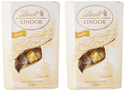 Lindt Lindor White Chocolate Truffle Cornet Box (2 x 200g)
