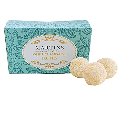 Martin's Chocolatier Chocolate Ballotin 200g | White Champagne Truffles | Handmade Chocolate Gift Box