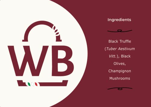 TerraSanpietrese - Italian Black Truffle Sauce with Champignon Mushrooms and Black Olives - 180g