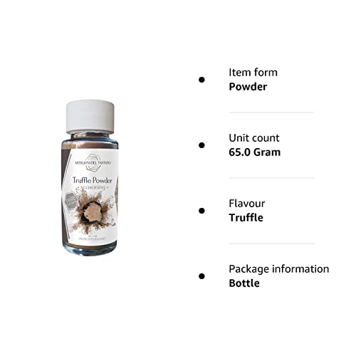 Artigiani del Tartufo - Truffle Seasoning Powder (65g) | Natural Italian Gourmet Truffle Seasoning | Vegan Friendly