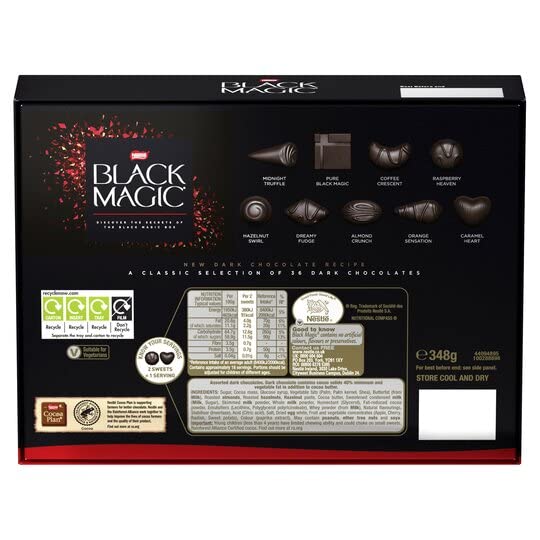 Nestle Black Magic Assorted Dark Chocolate Gift box 348g