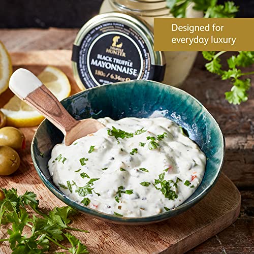 TruffleHunter - Black Truffle Mayonnaise - Gourmet Condiments - 180g