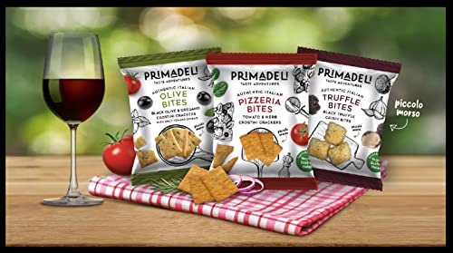 PRIMADELI- Truffle Bites- Rich and Delicious Truffle and Black Olive Snack- 10 x 25g