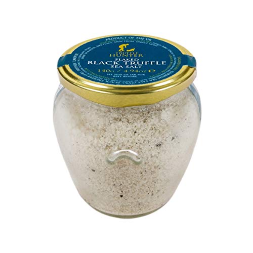 TruffleHunter - Flaked Black Truffle Cornish Sea Salt - Sea Salt Seasoning - 140g