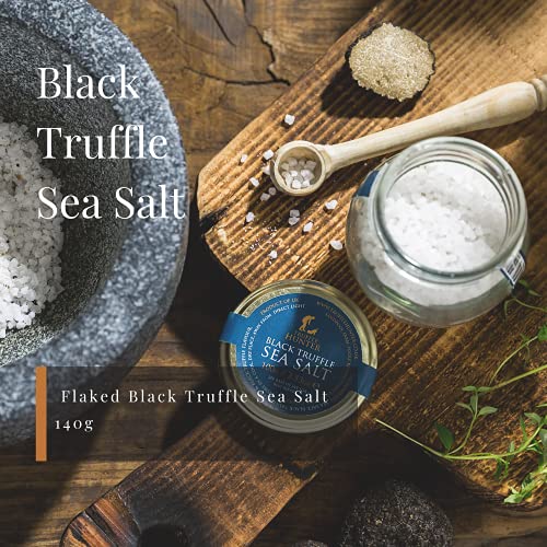 TruffleHunter - Flaked Black Truffle Cornish Sea Salt - Sea Salt Seasoning - 140g