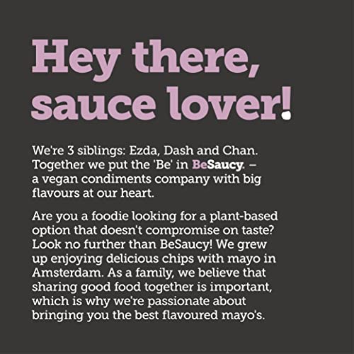 BeSaucy Black Truffle Mayonnaise, Works Great as a Spread, Dip, Stirred Through Mash or Partnered with Pasta and Pizza Crusts. Produced in the UK & Vegan Friendly, 180 g Glass Jar