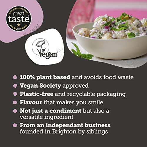 BeSaucy Black Truffle Mayonnaise, Works Great as a Spread, Dip, Stirred Through Mash or Partnered with Pasta and Pizza Crusts. Produced in the UK & Vegan Friendly, 180 g Glass Jar